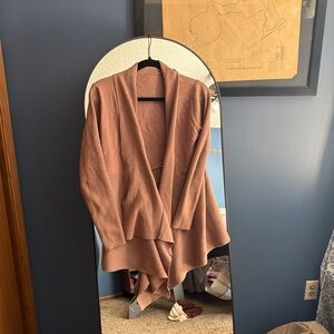 Women's Open Front Cardigan Sweater - Brown